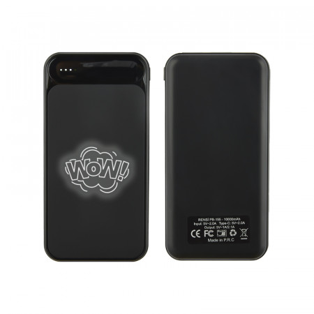 PB-155 Siyah-Kasa-Beyaz-Led 10.000 mAh Powerbank
