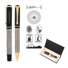 661-RT Mevlana Kabartma Figürlü Metal Roller & Tükenmez Kalem Seti 661-RT Mevlana Kabartma Figürlü Metal Roller & Tükenmez Kalem Seti