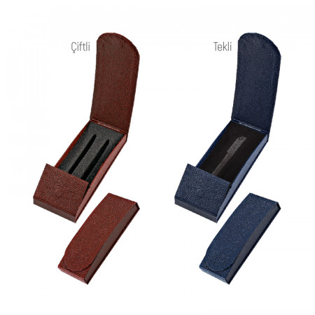KT-3614 Mavi Çiftli Tekli - Çiftli Kalem Kutusu KT-3614 Mavi Çiftli Tekli - Çiftli Kalem Kutusu