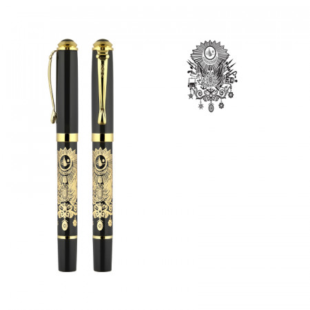 685-R Tuğra Kabartma Figürlü Metal Roller Kalem 685-R Tuğra Kabartma Figürlü Metal Roller Kalem