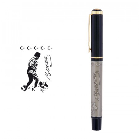 661-R Atatürk Kabartma Figürlü Metal Roller Kalem 661-R Atatürk Kabartma Figürlü Metal Roller Kalem