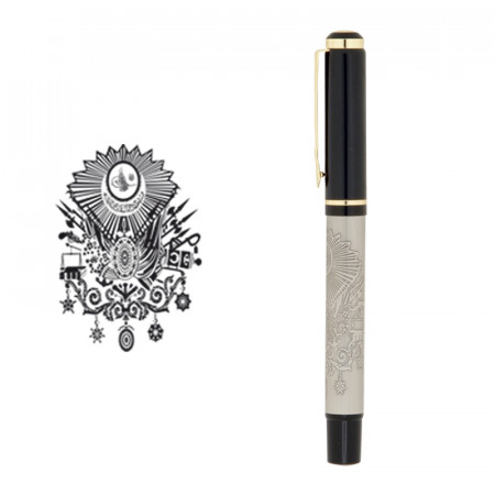 661-R Tuğra Kabartma Figürlü Metal Roller Kalem 661-R Tuğra Kabartma Figürlü Metal Roller Kalem