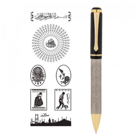 661-T İstanbul Kabartma Figürlü Metal Tükenmez Kalem 661-T İstanbul Kabartma Figürlü Metal Tükenmez Kalem