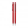 587 Kırmızı Metal Tükenmez Touchpen Kalem
