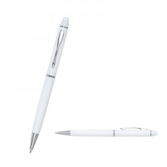 1022 Beyaz Metal Tükenmez Touchpen Kalem 1022 Beyaz Metal Tükenmez Touchpen Kalem
