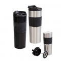 5312 Siyah French Press Çelik Termos / 450 ml 5312 Siyah French Press Çelik Termos / 450 ml