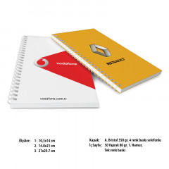 BK-03-2129 Yandan Spiralli Yandan Spiralli Karton Defter BK-03-2129 Yandan Spiralli Yandan Spiralli Karton Defter