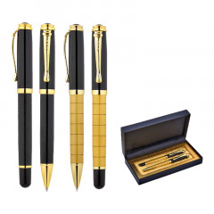 1214-RT Gold Metal Roller & Tükenmez Kalem Seti 1214-RT Gold Metal Roller & Tükenmez Kalem Seti