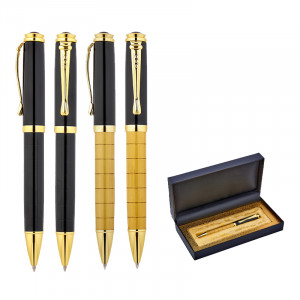 1214-KT Gold Metal Tükenmez Kalem Seti 1214-KT Gold Metal Tükenmez Kalem Seti