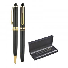 1218-RT Siyah-Gold Metal Roller & Tükenmez Kalem Seti 1218-RT Siyah-Gold Metal Roller & Tükenmez Kalem Seti