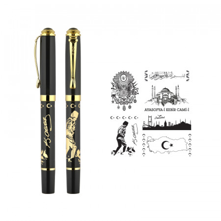 685-R Türkiye Kabartma Figürlü Metal Roller Kalem 685-R Türkiye Kabartma Figürlü Metal Roller Kalem