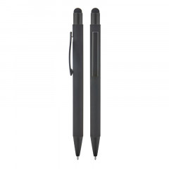 1027 Siyah Metal Tükenmez Touchpen Rubber Gövde Kalem 1027 Siyah Metal Tükenmez Touchpen Rubber Gövde Kalem