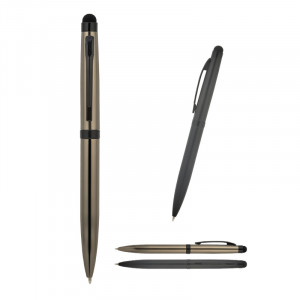 1113 Füme Metal Tükenmez Touchpen Kalem 1113 Füme Metal Tükenmez Touchpen Kalem