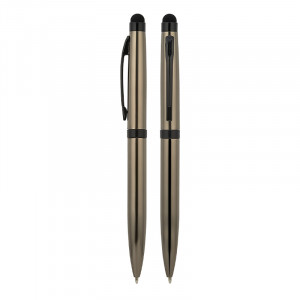 1113 Füme Metal Tükenmez Touchpen Kalem 1113 Füme Metal Tükenmez Touchpen Kalem