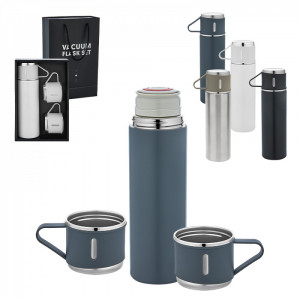 5337 Gri Çelik 3'lü Termos Set / 500 ml 5337 Gri Çelik 3'lü Termos Set / 500 ml