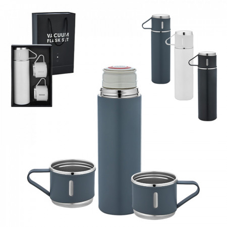 5337 Siyah Çelik 3'lü Termos Set / 500 ml 5337 Siyah Çelik 3'lü Termos Set / 500 ml