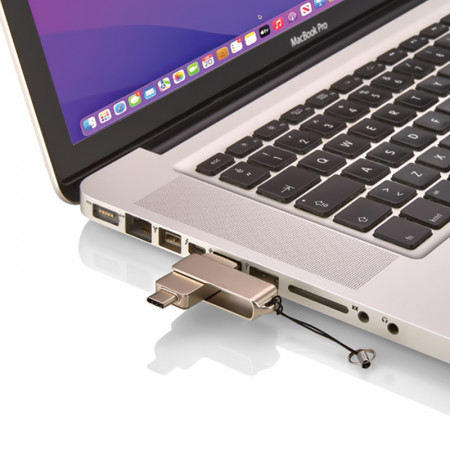 F-202-64 Silver 64 GB OTG Usb Bellek F-202-64 Silver 64 GB OTG Usb Bellek